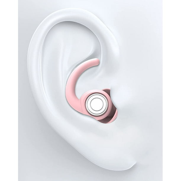 Bouchons d'oreilles pour Dormir, 32db Antibruit Blocage du son Les 2 Paires  Soft Sleep Bouchons d'oreille Réutilisables pour Protection Auditive