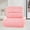 Pink #3, variant on Soft Linen 3-Piece Bath Towel Set | 1 Bath Towel, 1 Hand Towel, 1 Washcloth | Highly Absorbent Quick-Dry Towels for Adults | Green