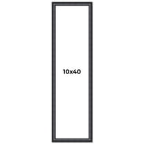 10x40 Frame Black Real Wood Picture Frame Width 1.25 inches | Interior Frame Depth 0.5 inches |