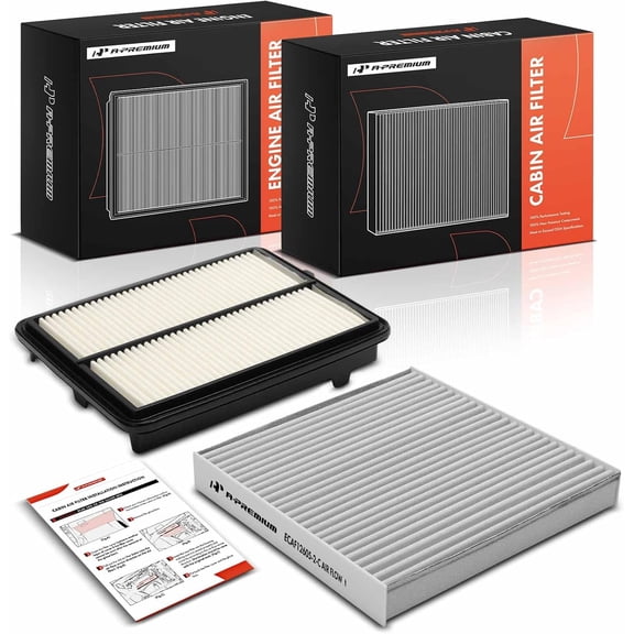 A-Premium 2-PC Engine & Cabin Air Filter with Activated Carbon Compatible with Acura RDX 2019-2025