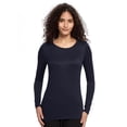 thumbnail image 4 of Camisa de manga larga Underscrub COZYFIT para mujer azul marino 2XL, 4 of 6
