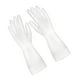 thumbnail image 5 of Bewildely Guantes de limpieza Cocina Látex Lavandería Lavavajillas Antiadherente Transparente Protector antideslizante para baño Blanco/M 2piezas, 5 of 6