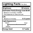 thumbnail image 3 of 14' STRING LIGHT 10 SOCKETS 16'' SPACING E12 BLACK KIT - W/1W PLASTIC LED G16 CLEAR LAMPS, 3 of 7