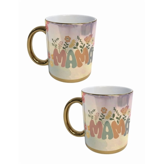 Duo de tazas de cerámica 325 ml Mamá TINK
