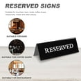 thumbnail image 3 of Miangastore 6pcs Reserved Signs Reserved Seating Signs Wedding Party Restaurant Reserved Signs, 3 of 8
