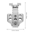 thumbnail image 2 of QUMIIRITY 4 Sets Smooth Opening and Closing Metal Hinges Wardrobe Door for Precision Production, 2 of 5
