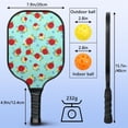 thumbnail image 3 of Pickleball Paddles Set,Pioneer Flower Floral Print Pattern Fiberglass Surface Pickleball Racket Set with 2 Indoor Outdoor Pickleball Balls and Pickleball Bag,Pickle-ball Equipment, 3 of 6