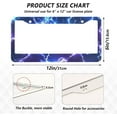 thumbnail image 4 of Coolnut Blue Lightning 2 Holes Car License Plate Frames 2PCS, Car License Plate Holder with Screw Caps Cover Set Automotive Exterior Parts Decoration for US Vehicles, 4 of 7