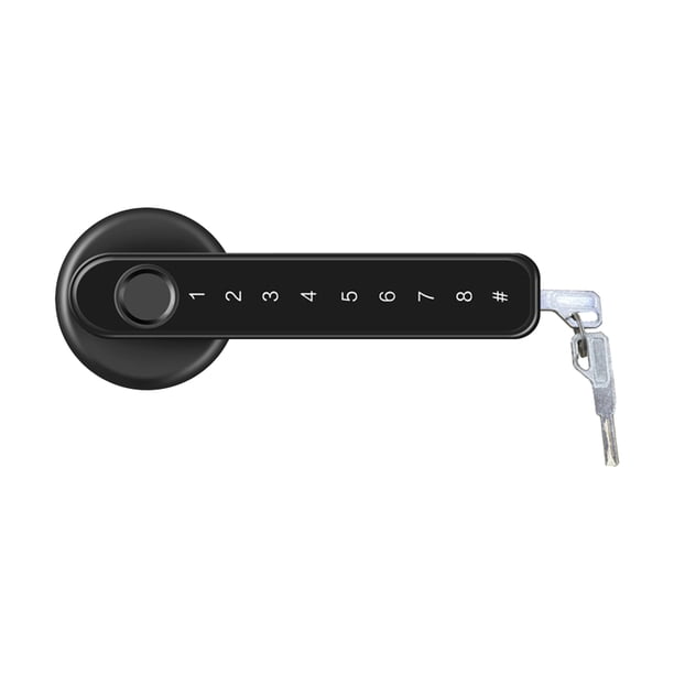 Cerradura de puerta con huella digital y contraseña Perilla de puerta inteligente Eccomum Cerradura de la puerta