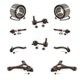 thumbnail image 1 of Transit Auto Bras de Commande Inférieur à Roulement avant avec Tige de Liaison Intérieure Rotative Kit de Stabilisation (10 Pcs) pour Voiture 2006-2011 Honda Civic 1.8L - Côté Gauche Droit (Conducteur Passager) K7T-108392, 1 of 10
