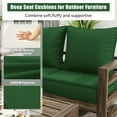 thumbnail image 5 of Pakunoda Outdoor Deep Seat Cushion Set for Patio Furniture, Waterproof & Fade Resistant, 19" L X 19" W X 4" H, Green, 5 of 6