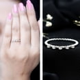 thumbnail image 3 of Rosec Jewels Minimal Lab Grown Diamond Promise Ring for Women - EF-VS Quality Certified - Stackable Ring - Ready to Gift, 925 Sterling Silver, US 4.00, 3 of 7