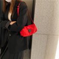thumbnail image 2 of Bolso cruzado de Oxford, elegante y de alta gama, bolso de gimnasia para mujer, tamaño pequeño, modelo horizontal, casual, de un solo color, bolso de hombro para el trabajo, bolso tostada., 2 of 10