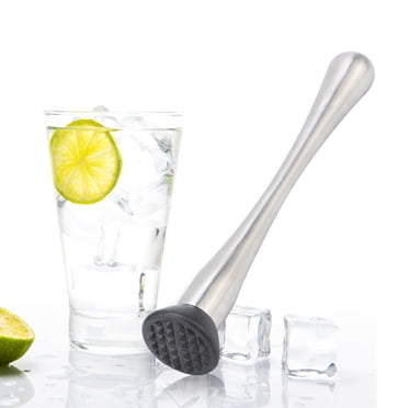 Fdit Beverage Mixing Sticks, Ice Muddler,Practical Stainless Steel Pestle Cocktail Muddler Durable Ice Muddler Hammer Beverage Blender