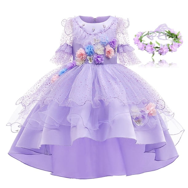 Disney Encanto disfraces para niñas princesa Isabela Madrigal vestido niños Cosplay ropa para carnaval cumpleaños Halloween zhangyuxiang unisex