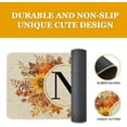 thumbnail image 4 of Fall Monogram Letter N Door Mat 30 X 17 Inch Family Last Name Initial Welcome Doormat Indoor Outdoor Entrance Floor Rug Non Slip Fall Autumn Thanksgiving Decor Rubber Mats, 4 of 6