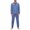 Navy, variant on Dwelliawo Men Pajama Set Long Sleeve Henley Pjs Soft Modal Breathable Button Top Jogger Pants Lightweight Loungewear For Sleeping Daily Rest Dark Blue 2xL
