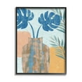 thumbnail image 2 of Stupell Industries Tropical Monstera Western Abstract Orange Blue,16 x 20,Designed by Flora Kouta, 2 of 5