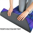 thumbnail image 3 of Blue Purple Tie Dye Mandala Pattern Hot Yoga Mat Towel Non Slip for Hot Yoga - Quick-Drying Yoga Mat Cover with 4 Corner Pockets with Travel Bag - Hot Yoga Towel Non Slip 74"x26", 3 of 6