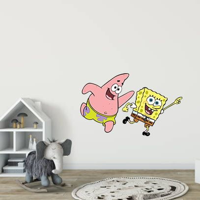 Details about / 38” Giant SPONGEBOB SQUAREPANTS Mural 9 Wall Decals Kids Room Decor Stickers