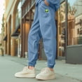 thumbnail image 5 of Dalix Alien Embroidery Relaxed Sweatsuit Set Hoodie Jogger Soft Fleece Relaxed Fit Lounge Mens in Pebble Blue 3XL XXX-Large, 5 of 5