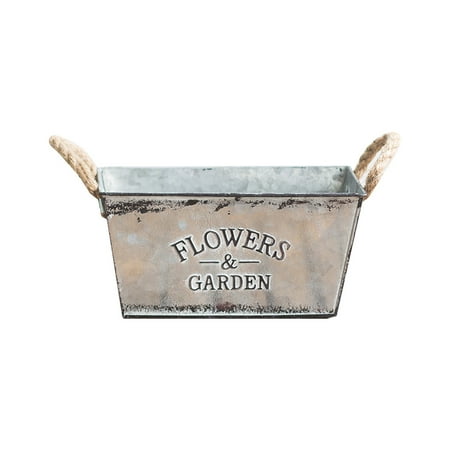 Xyer Flowerpot Fade-less Fall-resistant Retro Printing Anti-deformed Plant Pot