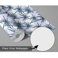 thumbnail image 6 of S4Sassy Tropical Palm Tree Wallpaper - Blue Wall Covering, 25" X 360" Self-Adhesive Vinyl Walls Paper, Decorative Wallwrap, Easy Diy Walls Covering For Bedroom, Living Room, Living Space, 6 of 9