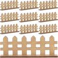 thumbnail image 2 of 12 piezas de valla de madera en miniatura para casa de muñecas, decoración de vallas de estacas, modelos de mini vallas de jardín para bonsáis, accesorios de micropaisajismo, color caqui, 2 of 7