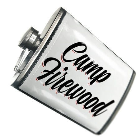 

NEONBLOND Flask Vintage Lettering Camp Firewood