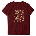 thumbnail image 1 of MAOWAPLG Blouses pour Femmes T-shirt Imprimé à Col Rond à Manches Courtes pour Femmes Haut T-shirt à Manches Courtes à Col Rond/chemise, 1 of 9