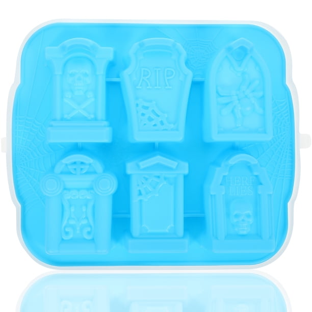 Molde para cubitos de hielo de Halloween, bandeja para cubitos de hielo para ataúd, bandeja para cubitos de hielo para Halloween, molde para hielo