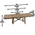 thumbnail image 6 of Bowery Hill Modern Light Brown Distressed Wood Counter Table, 6 of 8