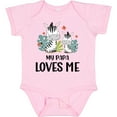 thumbnail image 3 of Inktastic Zebra My Papa Loves Me Boys or Girls Baby Bodysuit, 3 of 5