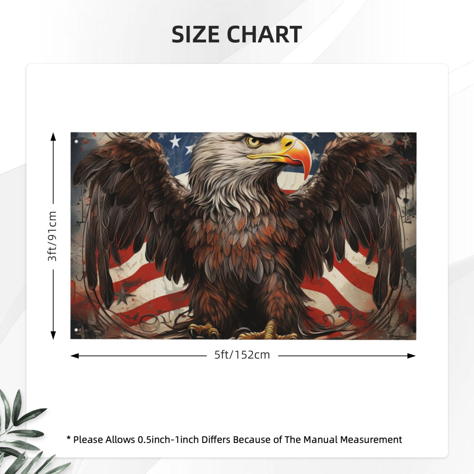 United States Navy Eagle American Flag USA Double Sided Flag 3x5FT Reversible Garden Flag Outdoor Decor for House, Porch, Lawn, Yard, Indoor Wall, Party Decoration