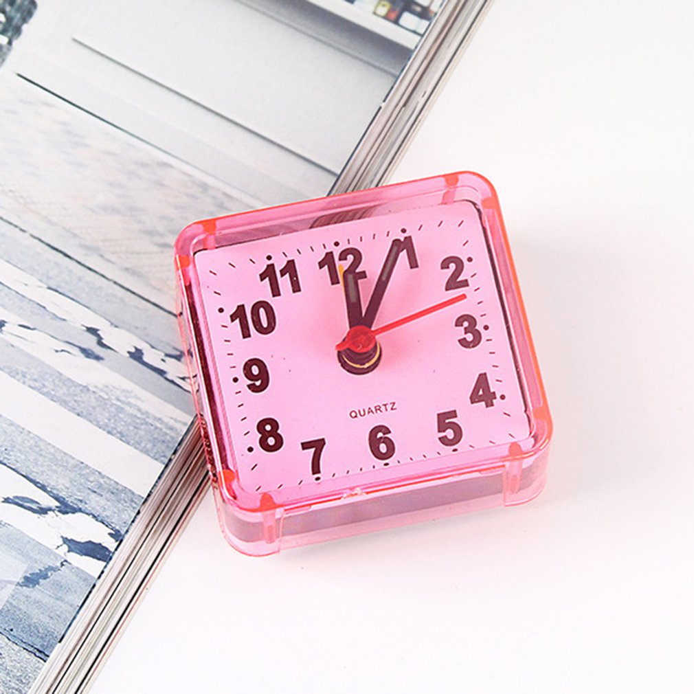 Square Crystal Alarm Clock Watch Alarm Clock Bedside Office Electronic