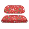 thumbnail image 2 of Pzuqiu Santa Claus Snowflake Golf Cart Seat Covers Breathable, for Outdoor Sports, Golf Cart Bench Seat Covers, Compatible with Club Car Precedent Golf Carts, 2 of 10