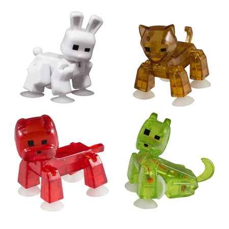 4 X Stikbot Pet Cat Dog Rabbit Bulldog 4 X Stikbot Pet Cat Dog Rabbit Bulldog