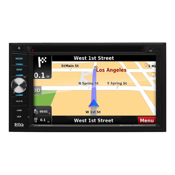Boss Bv 960nv Navigation System Display 6 2 Touch Screen In Dash Unit Double Din 80 Watts X 4 Walmart Com Walmart Com