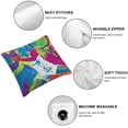 thumbnail image 4 of SHANXI Throw Pillow Cushion Cover, Soccer Players Competing Ball with Color Splashes Stains, Decorative Square Accent Pillow Case 20x20in, 4 of 5