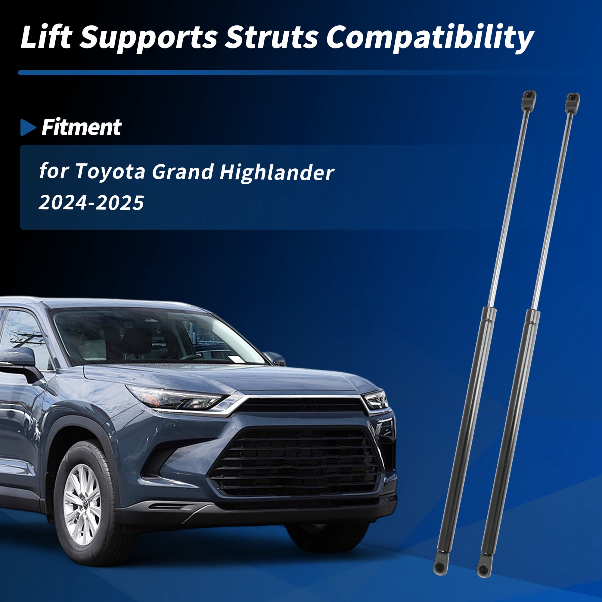 Unique Bargains Front Hood Lift Supports for Toyota Grand Highlander 2024 2025