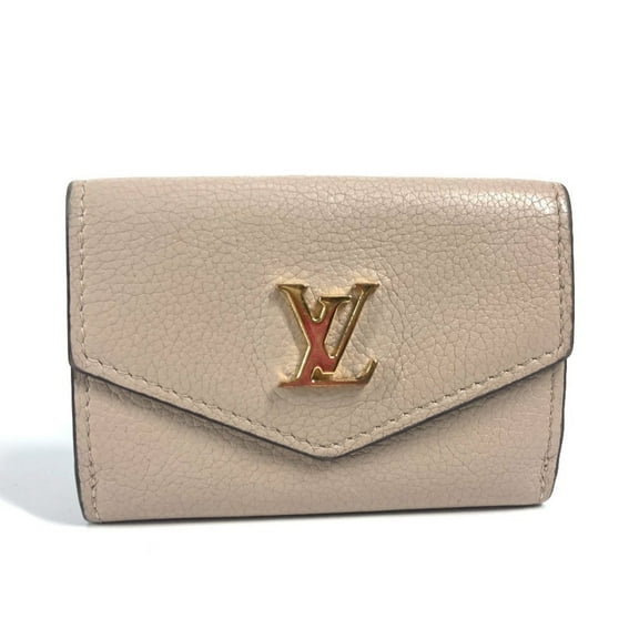 Pre-Owned LOUIS VUITTON M69340 LV Logo Portefeuille Lock Mini Compact Wallet Tri-fold... (Fair)