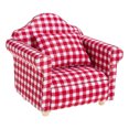 thumbnail image 1 of Shisuyan 1 Set Mini House Furniture Mini Sofa Red Wood Decorative Photography, 1 of 8