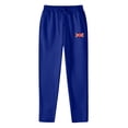 thumbnail image 3 of Npasoilc Straight Sweatpants for Men Solid Color Leather Label Casual Sport Trousers,Blue, 3 of 3