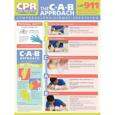 Learning Zone Poster - Infant CPR Poster Laminated Poster - 18x24