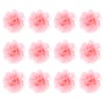 thumbnail image 1 of Uxcell 12-Pack Flores de Gasa 1.97 x 1.97 Pulgadas Flores de Tela para Decoración del Hogar y DIY Rosa Brillante, 1 of 6