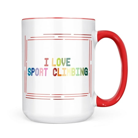 

Neonblond I Love Sport Climbing Colorful Mug gift for Coffee Tea lovers