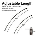 thumbnail image 5 of Wall-Mounted Adjustable Curved Shower Rod, Bronze Finish, 5 of 11