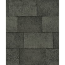 Advantage Lyell Charcoal Stone Wallpaper, 20.9-in by 33-ft, 57.48 sq. ft.