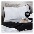 thumbnail image 3 of Edredón Ligero Real Textil + 1 Funda de Almohada, Juego de Colcha Individual, Color Negro/Blanco, 3 of 7