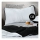 thumbnail image 3 of Edredón Ligero Real Textil + 1 Funda de Almohada, Juego de Colcha Individual, Color Negro/Blanco, 3 of 7